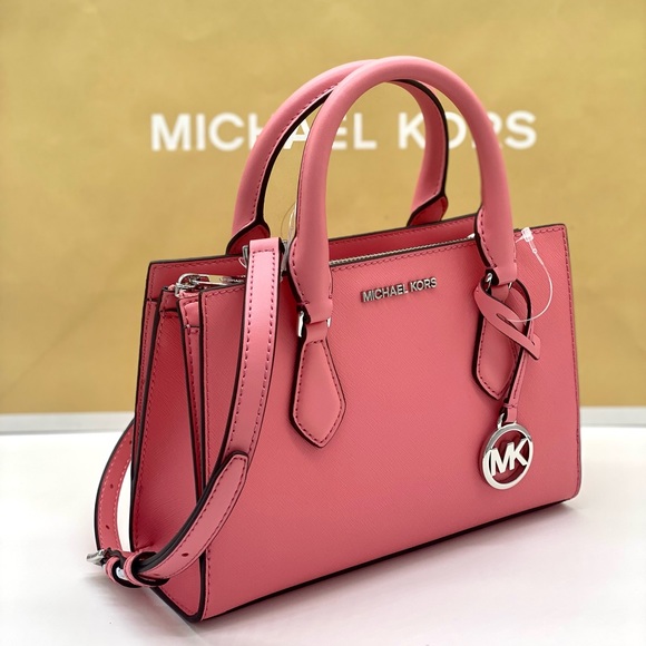 Michael Kors Handbags - Michael Kors Small Sheila Center Zip 
Satchel Crossbody Bag